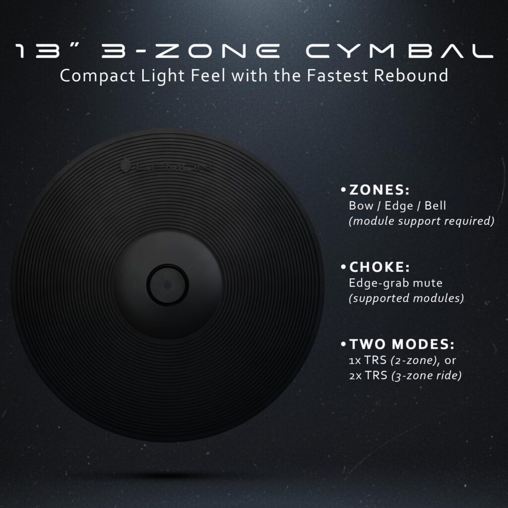 13" Triple-Zone Crash/Ride