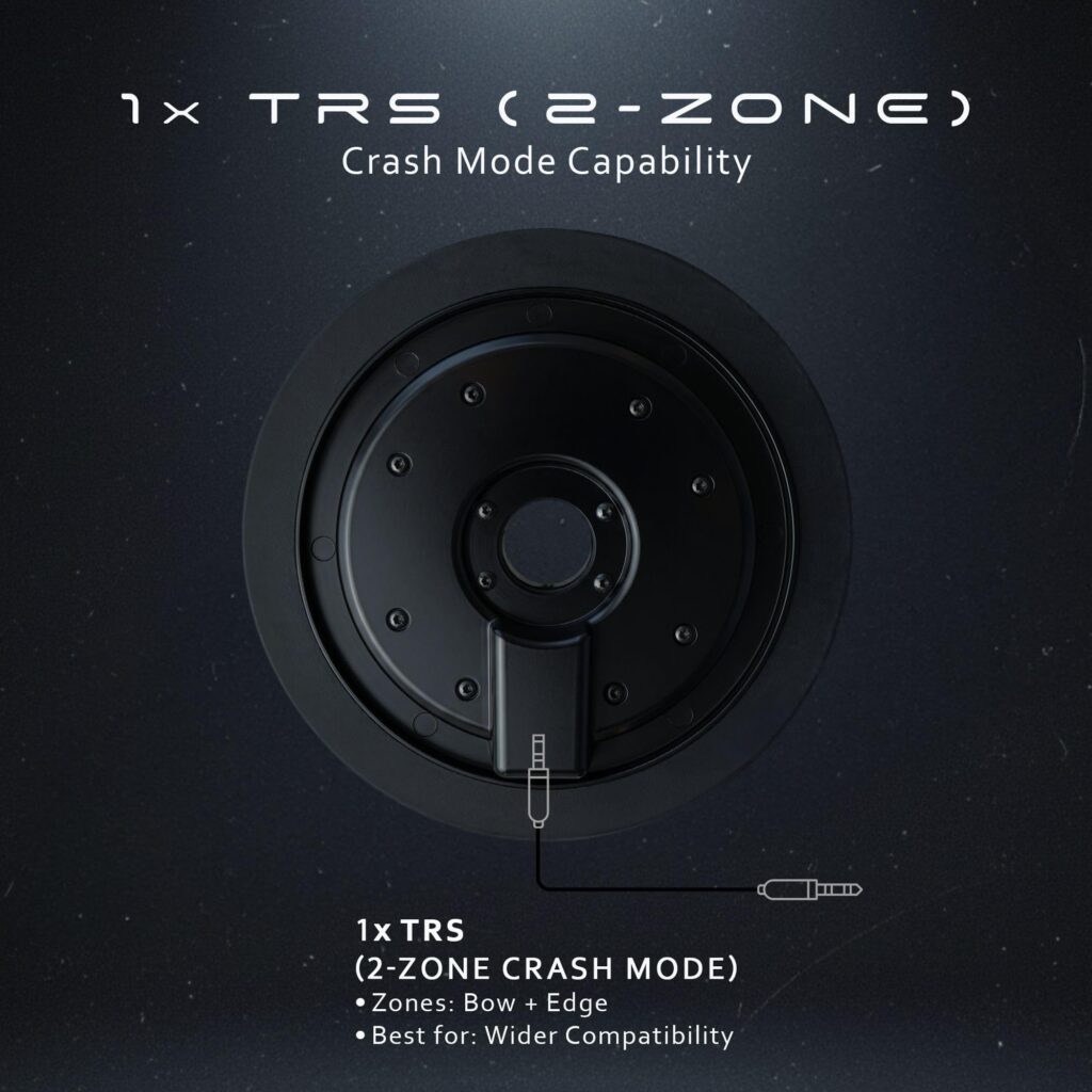 Lemon 9 inch Dual-Zone Splash Cymbal - 1x TRS 2-zone wiring