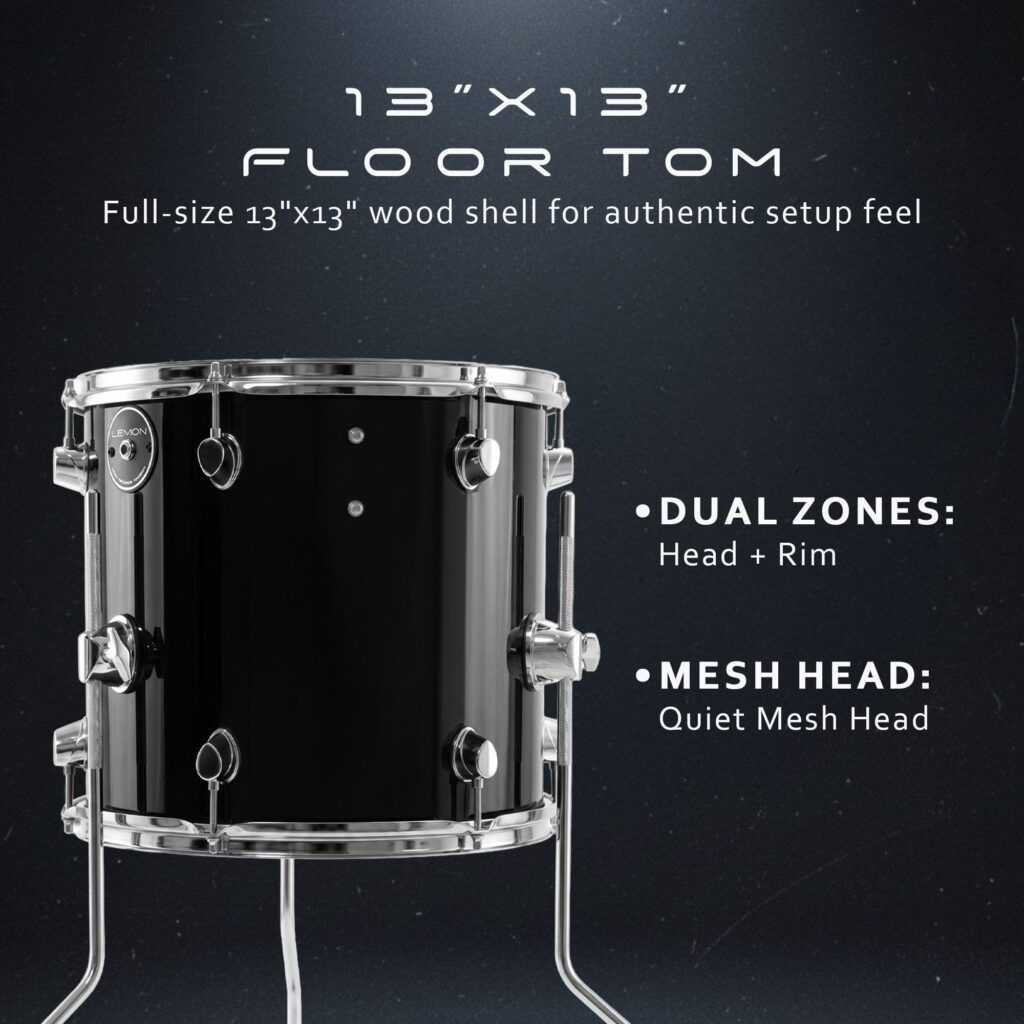 T950 13″x13″ Floor Tom – Lemon Electronic Drums